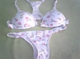 conj.nadador com flores